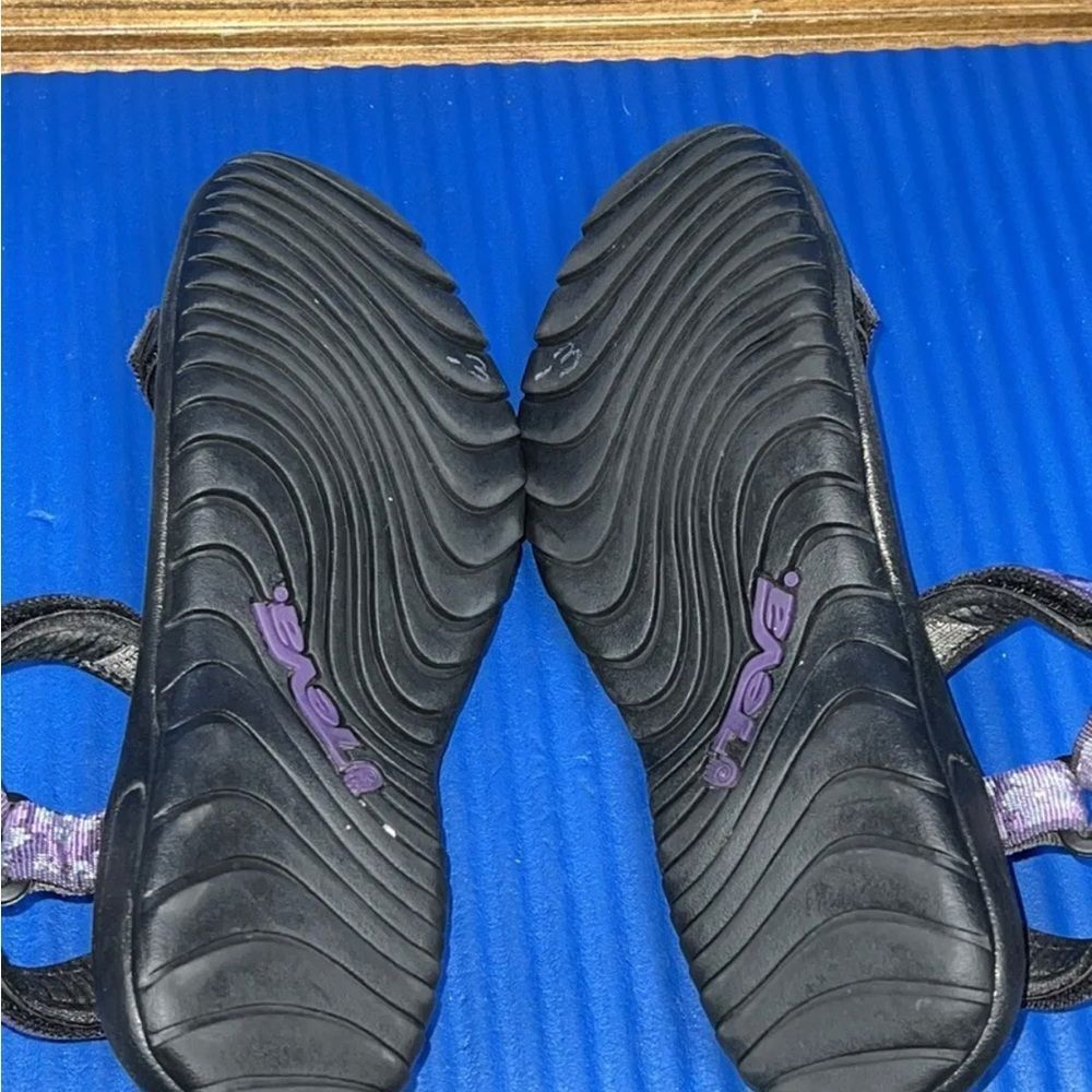 TEVA 6455 Rugged Sport Nylon Strap Sandals Women’s Size 7 Purple Black - Picture 8 of 8